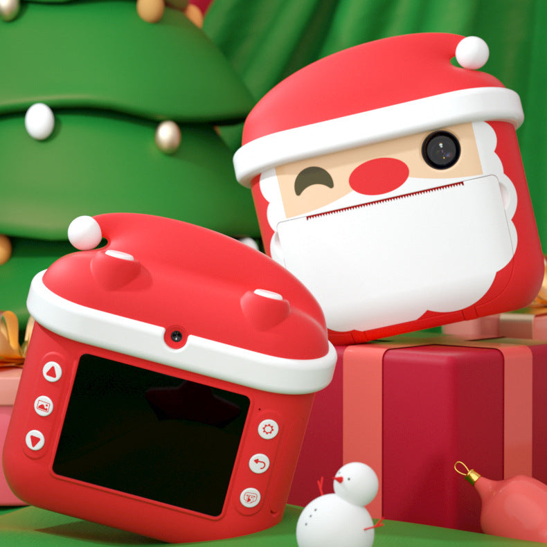 Children's Digital Camera: 1080P video, 12MP photos, adjustable focal length. USB rechargeable for 2hrs video, 2000+ photos, and 400 prints. Cute design, safe ABS material, 2.4" screen. Versatile for selfies, parties, education, travel.