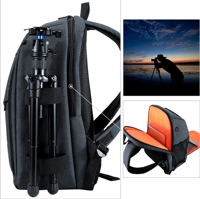 PULUZ Outdoor Camera Backpack - Professional storage for sports essentials. Comfortable handles, spacious, waterproof, and wear-resistant. Ideal for DSLR, lenses, and accessories. Multiple pockets for organization. Perfect for outdoor adventures.