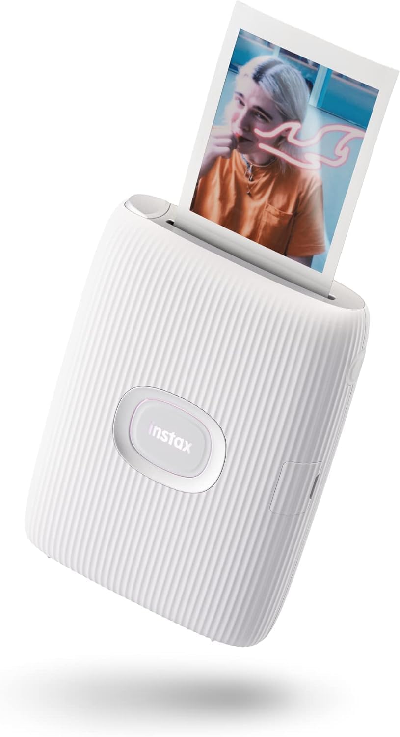 Instax FujiFilm Mini Link 2 Instant Printer (Clay White)