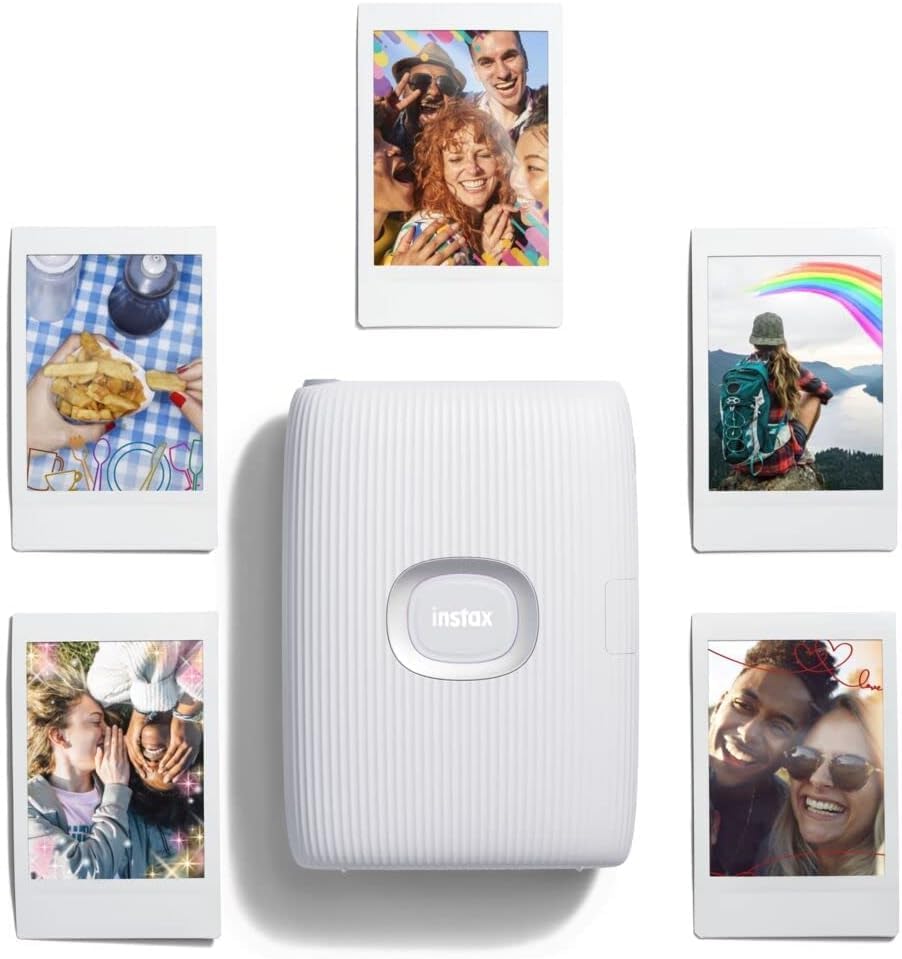 Instax FujiFilm Mini Link 2 Instant Printer (Clay White)