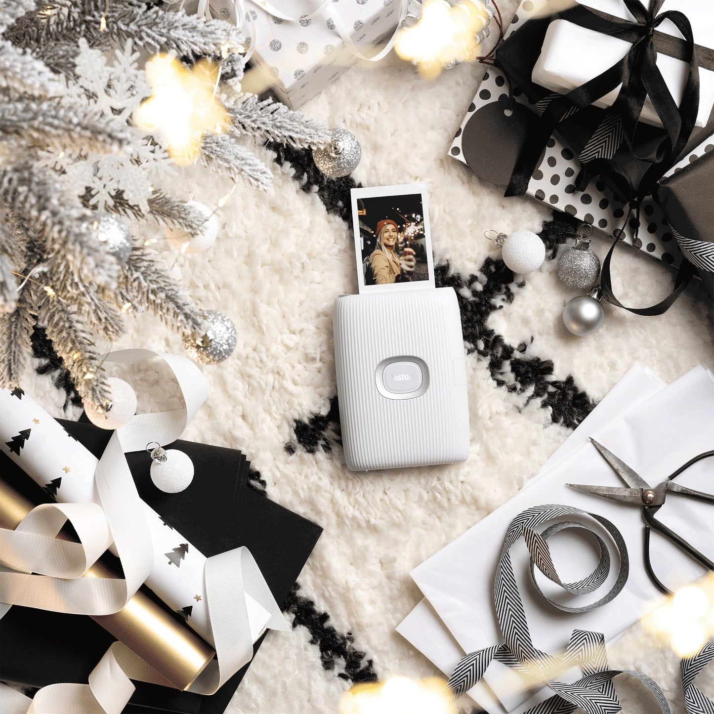 Instax FujiFilm Mini Link 2 Instant Printer (Clay White)